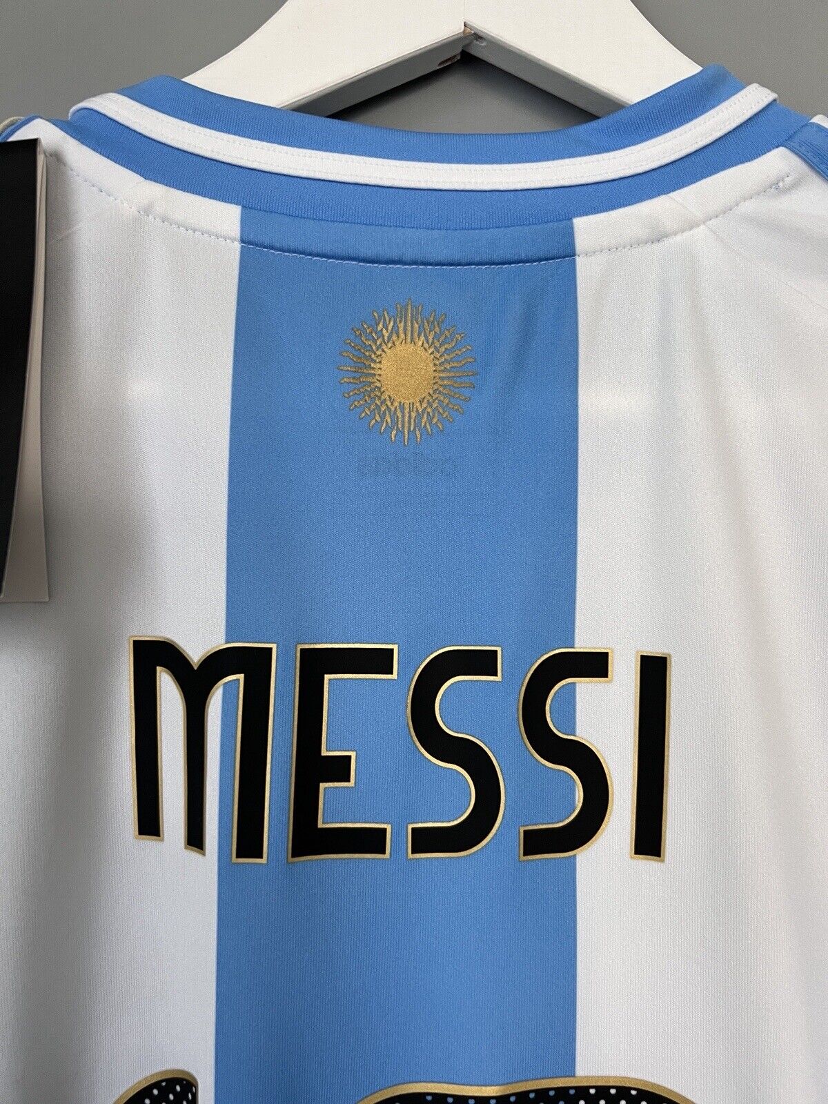 Messi Argentina Jersey 2024 Home Soccer Shirt IP8409 Adidas Mens Size M