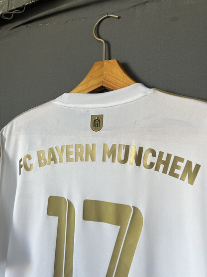 Bayern Munich Jersey 2022-2023 Away Large Mens Soccer Shirt Adidas Mane #17