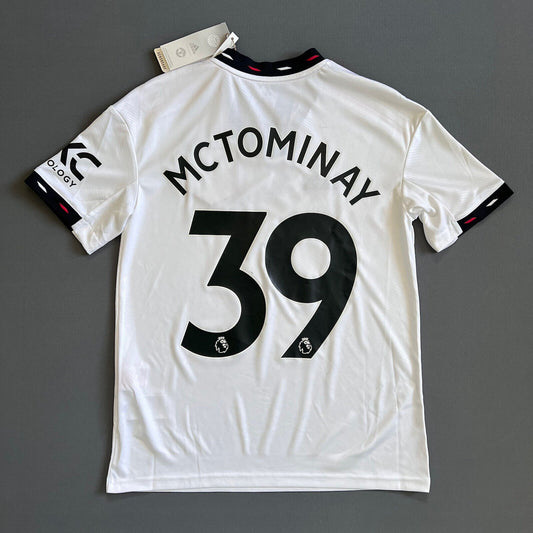 McTominay Manchester United Jersey 22-23 Away Size L Boys Adidas Football Shirt