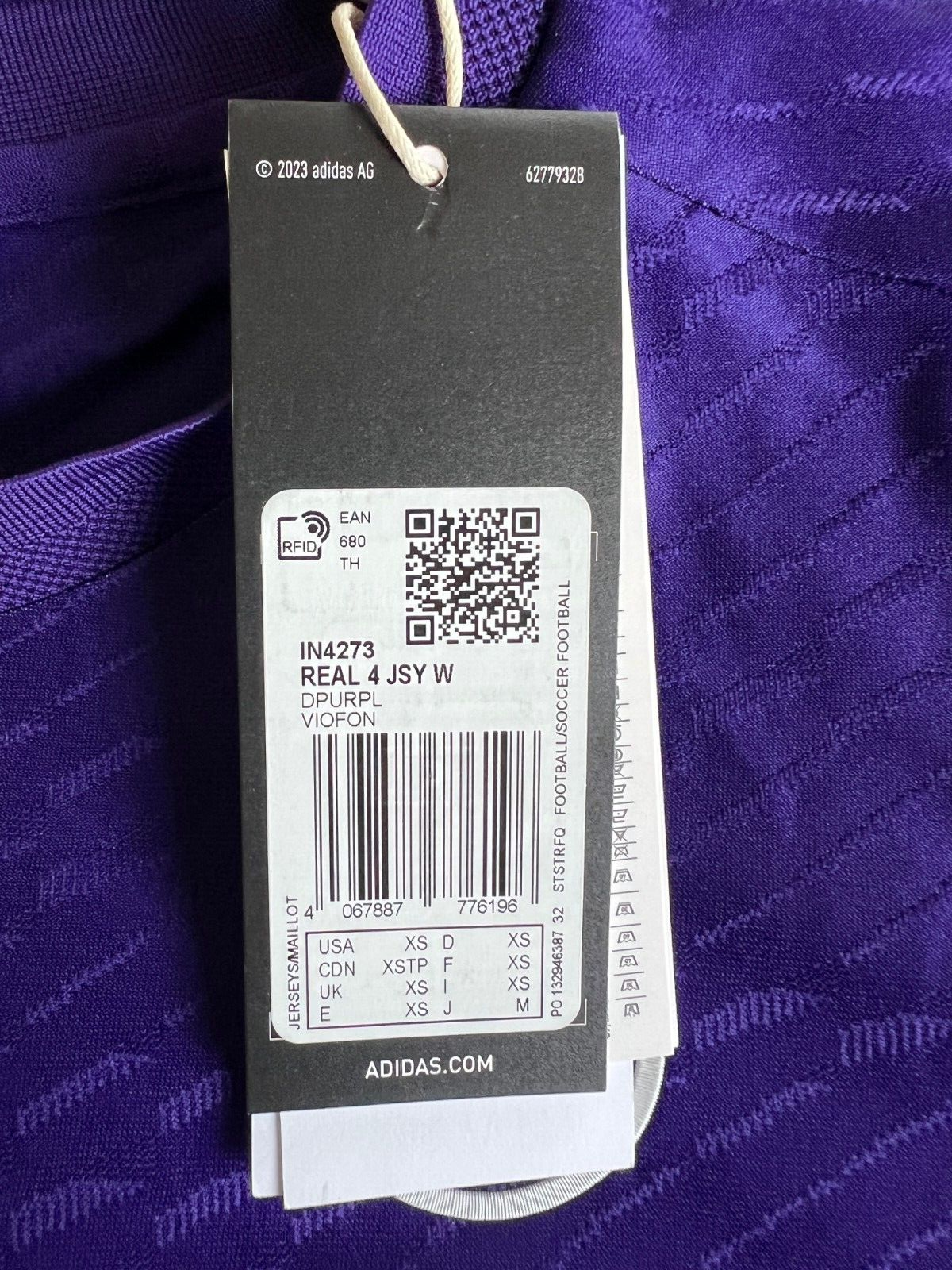 Real Madrid Jersey 23/24 Fourth Soccer Shirt IN4273 Adidas Y-3 Womens All Sizes