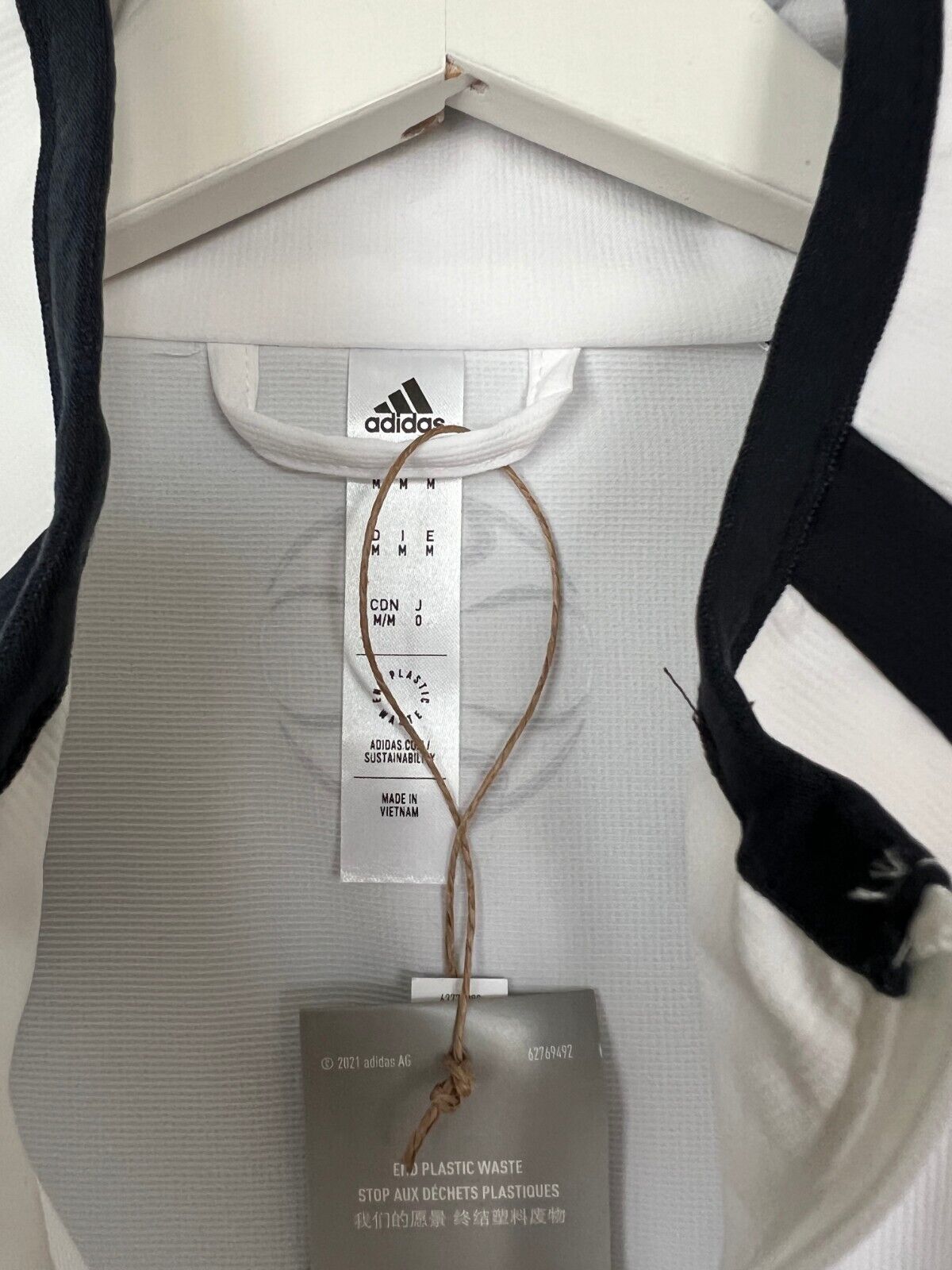 Real Madrid Teamgeist Jacket 2006x2021 White Soccer Adidas HA2537 Mens Size M