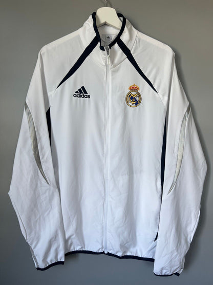 Real Madrid Jacket Teamgeist 2006x2021 White Soccer Adidas HA2537 Mens Size M