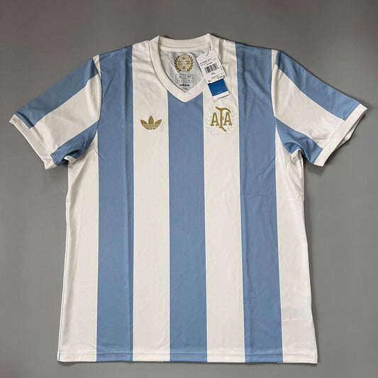 Argentina Jersey Anniversary 2024 Soccer Shirt JF2641 Adidas Mens Size XL