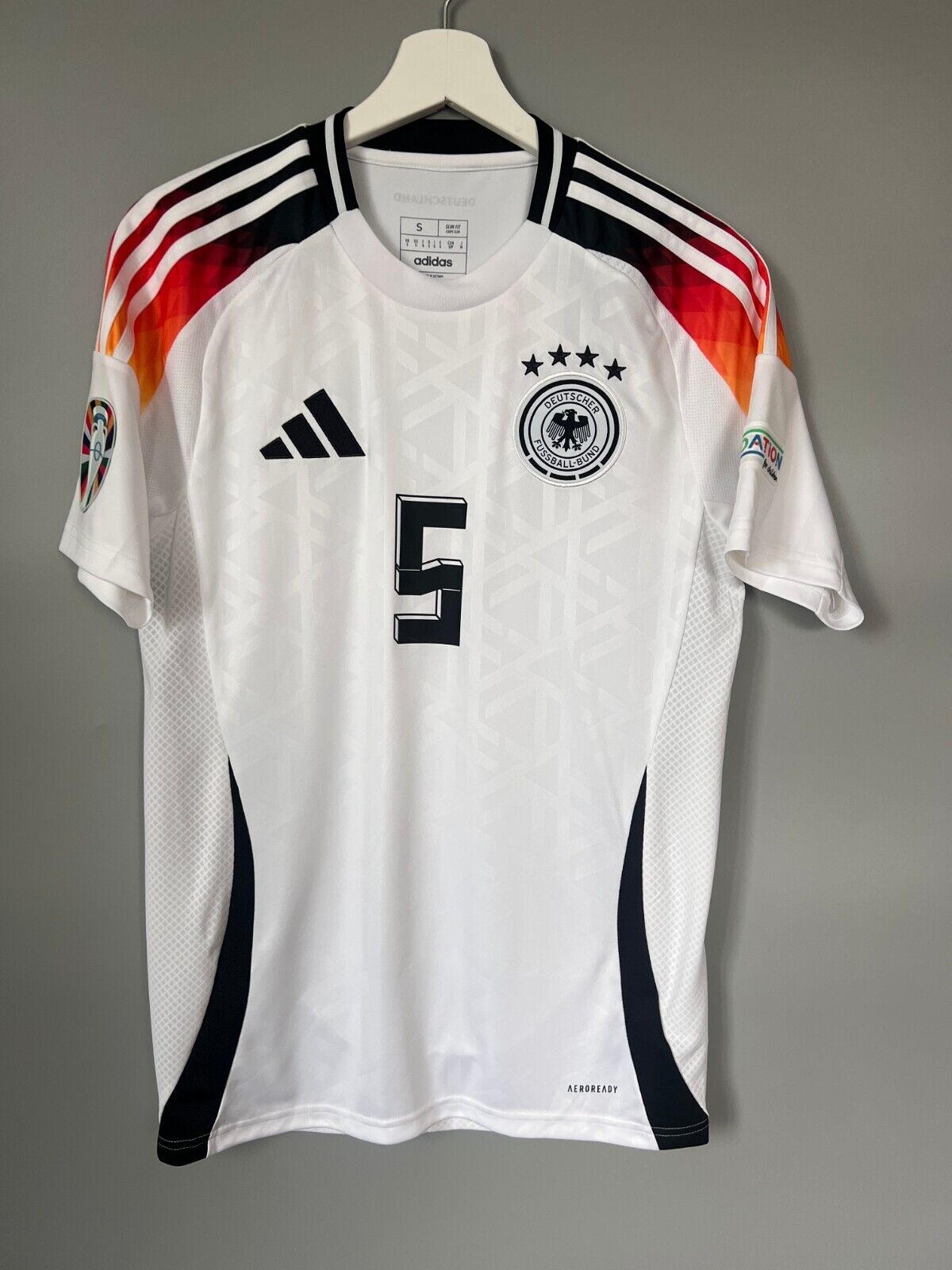 Germany Jersey 2024 Home Soccer Football Shirt Adidas IP8139 Mens Size S