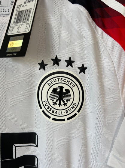 Germany Jersey 2024 Home Authentic Mens Soccer Shirt Adidas IZ1620 Size M