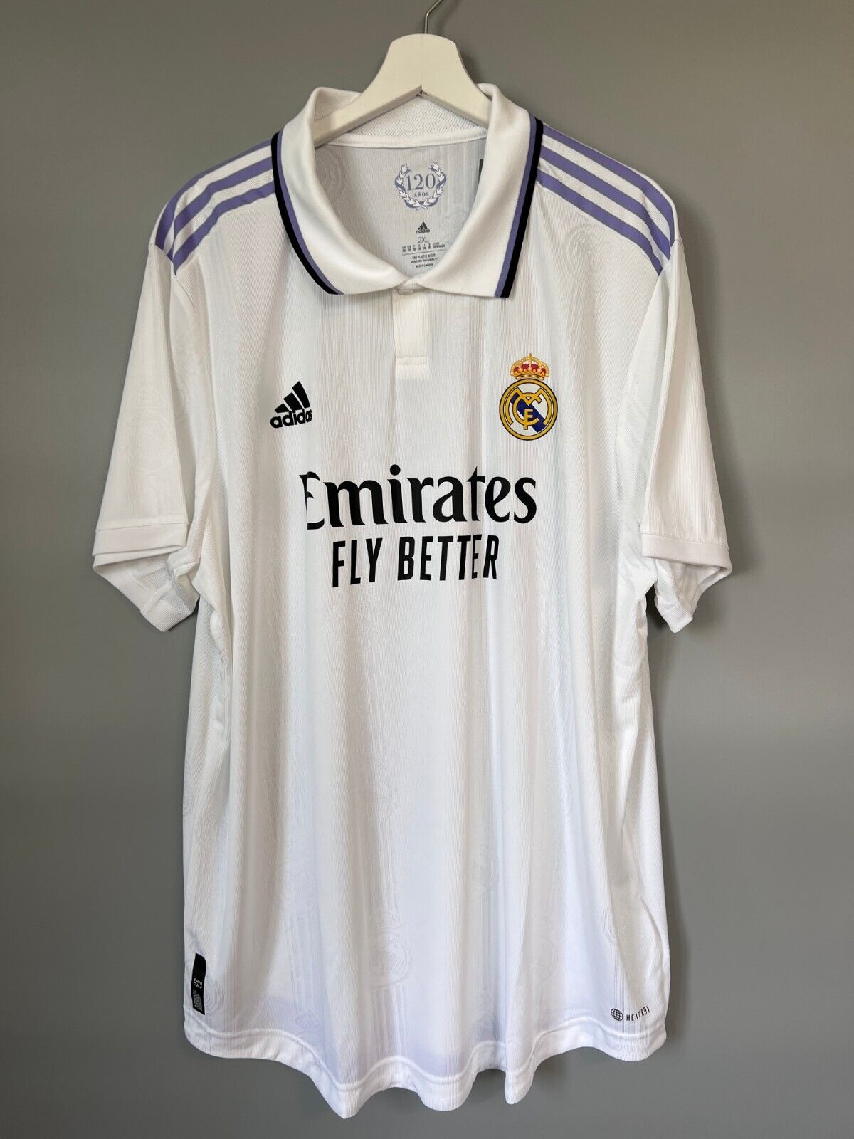 Real Madrid Jersey 22/23 Home Authentic Soccer Shirt HF0292 Adidas Mens Size XXL