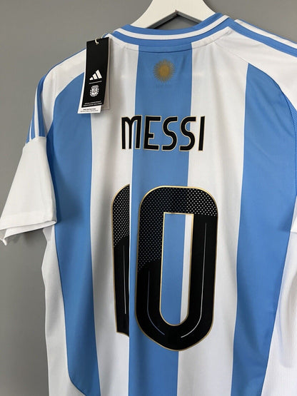 Messi Argentina Jersey 2024 Home Soccer Shirt IP8409 Adidas Mens Size M