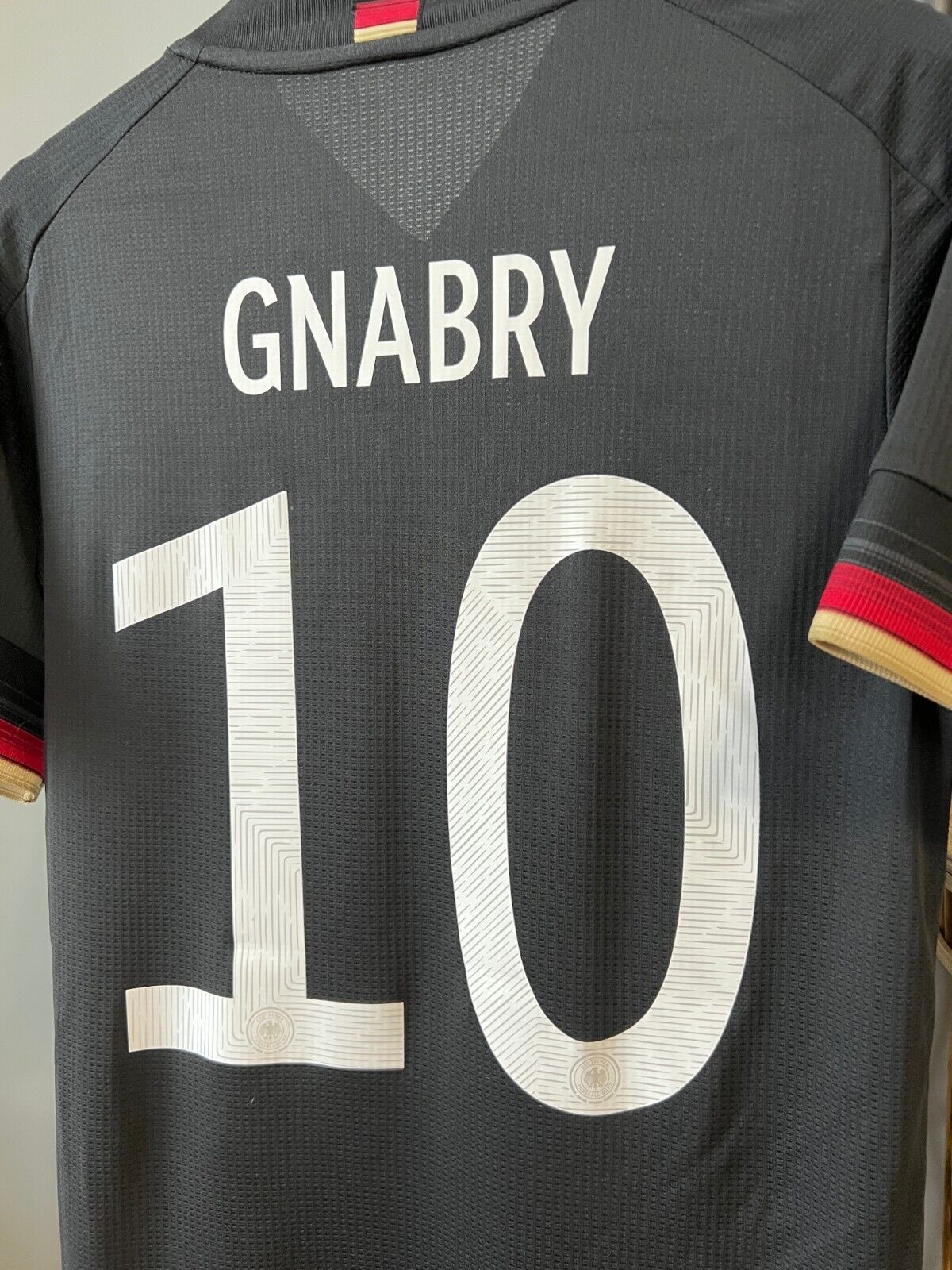 Gnabry Germany Jersey 2020 Away Authentic Soccer Shirt EH6116 Adidas Mens Size S