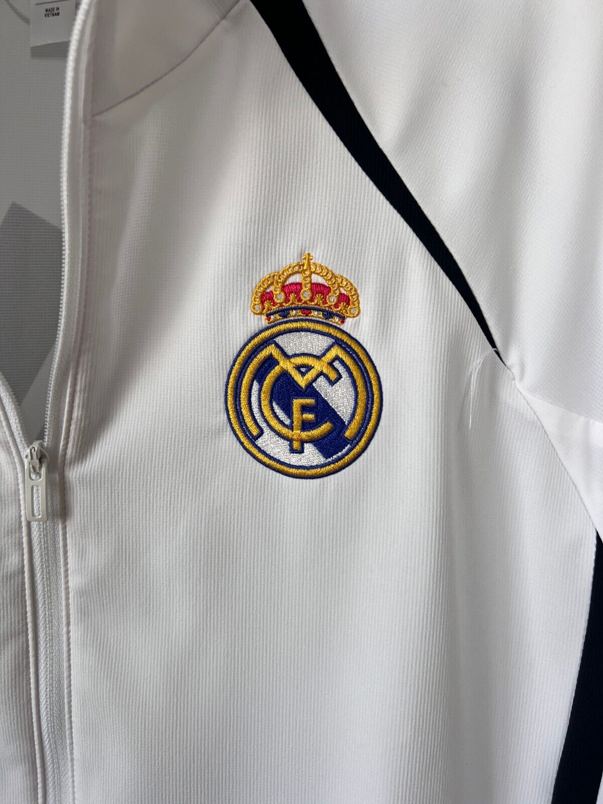 Real Madrid Teamgeist Jacket 2006 x 2021 White Soccer Adidas HA2537 Mens Size M