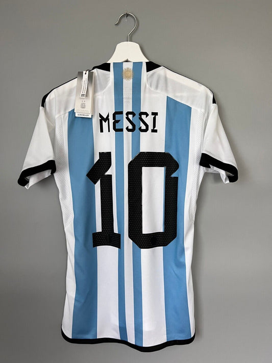 Messi Argentina Jersey 2022 Home Soccer Shirt HF2158 Adidas Mens Size XS