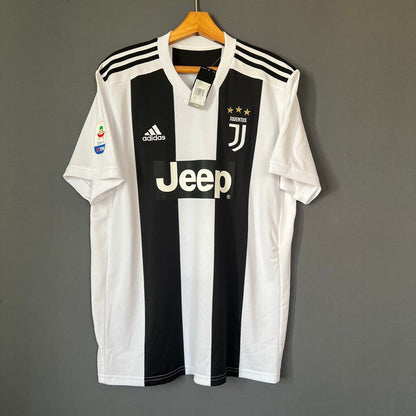 Ronaldo Juventus Jersey 2018/2019 Home Mens Football Shirt Size XL CF3489 Adidas