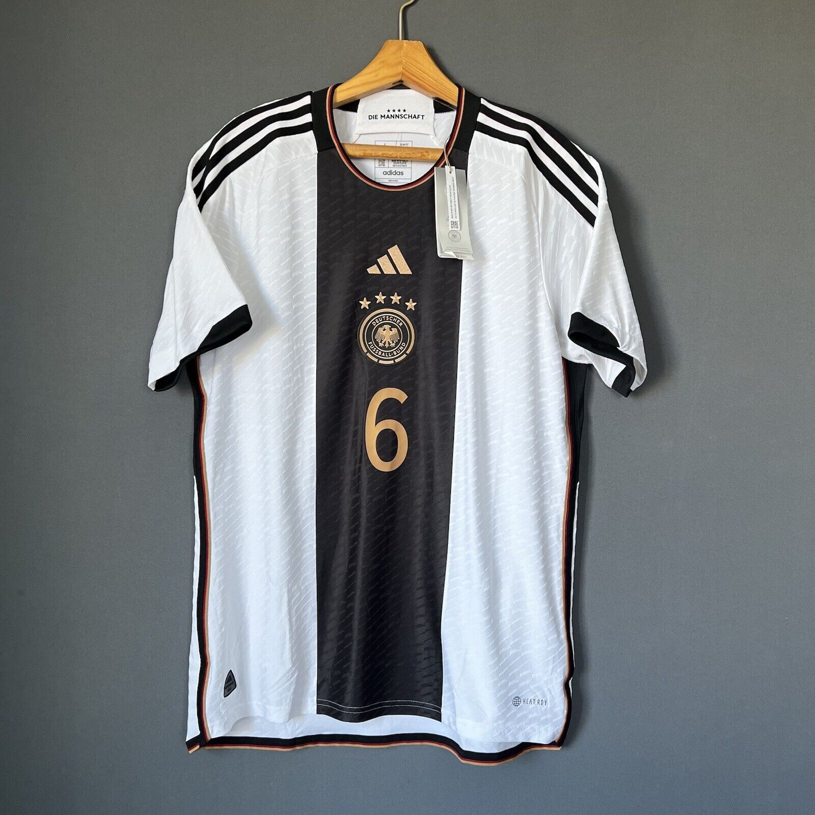 Kimmich Germany Jersey 2022 Home Authentic Large Mens Football Shirt Adidas