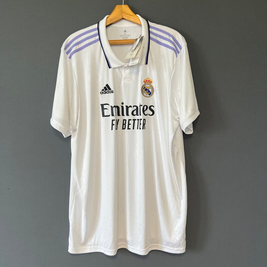 Real Madrid Jersey 2022-2023 Home Mens Football Shirt Size 2XL HF0291 Adidas