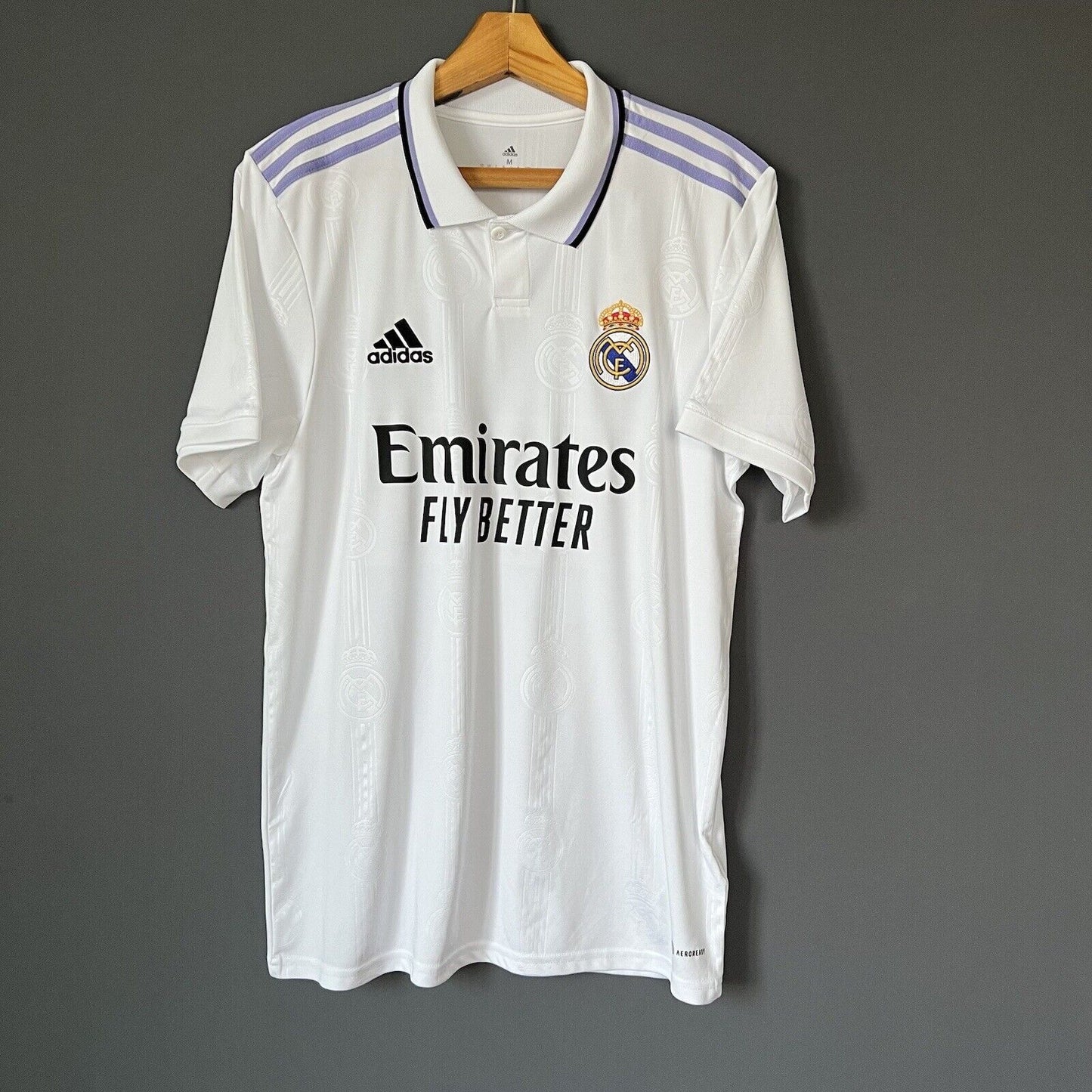 Vini JR Real Madrid Jersey 2022-23 Home Mens Soccer Shirt HF0291 Adidas Size M