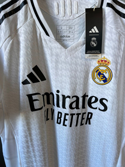Real Madrid Jersey 24/25 Home Player Issue Soccer Shirt IX8095 Adidas Mens Large
