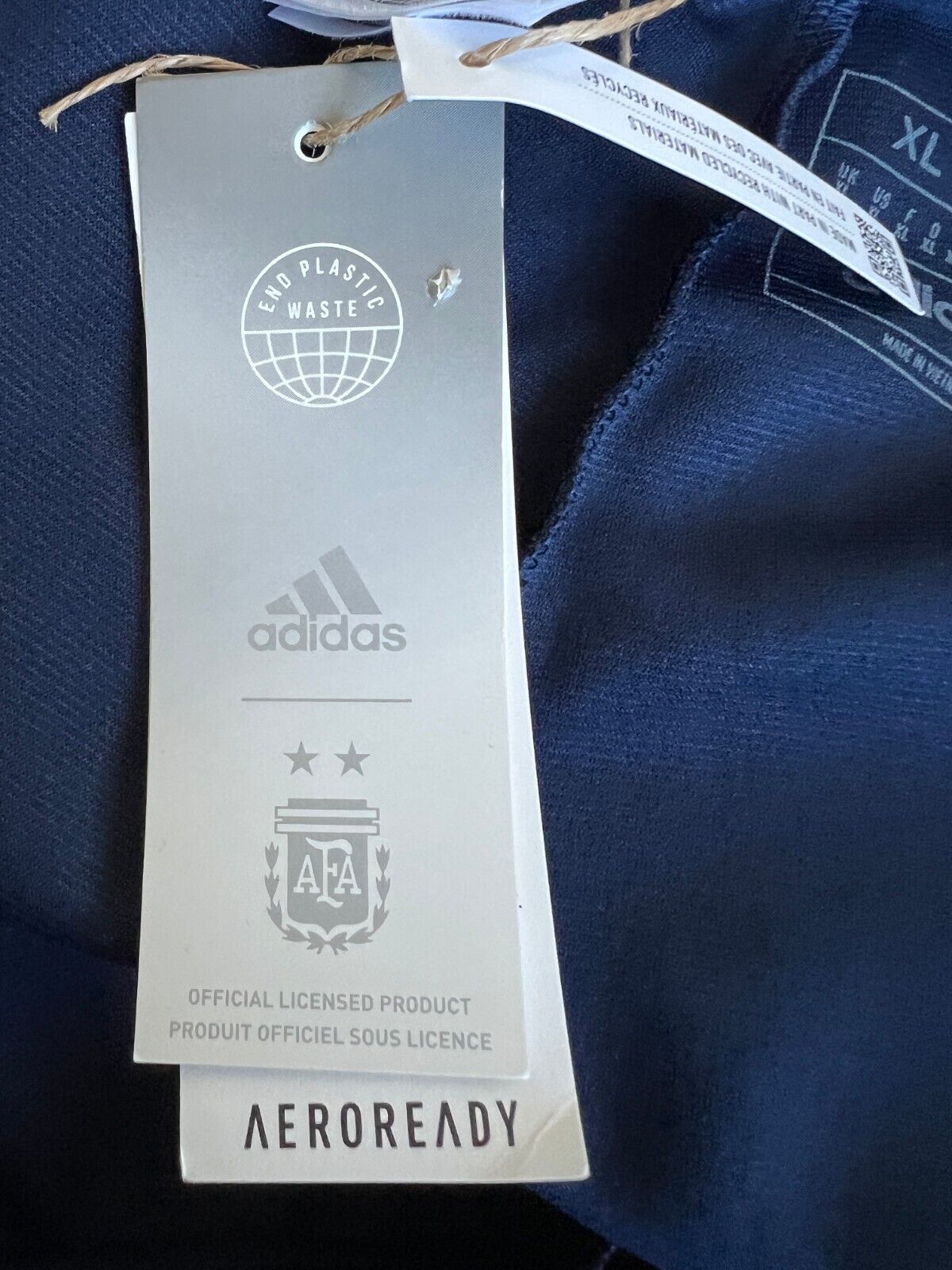 Argentina Tiro 23 Training Pants Blue Football Soccer Adidas HF3914 Mens Size XL