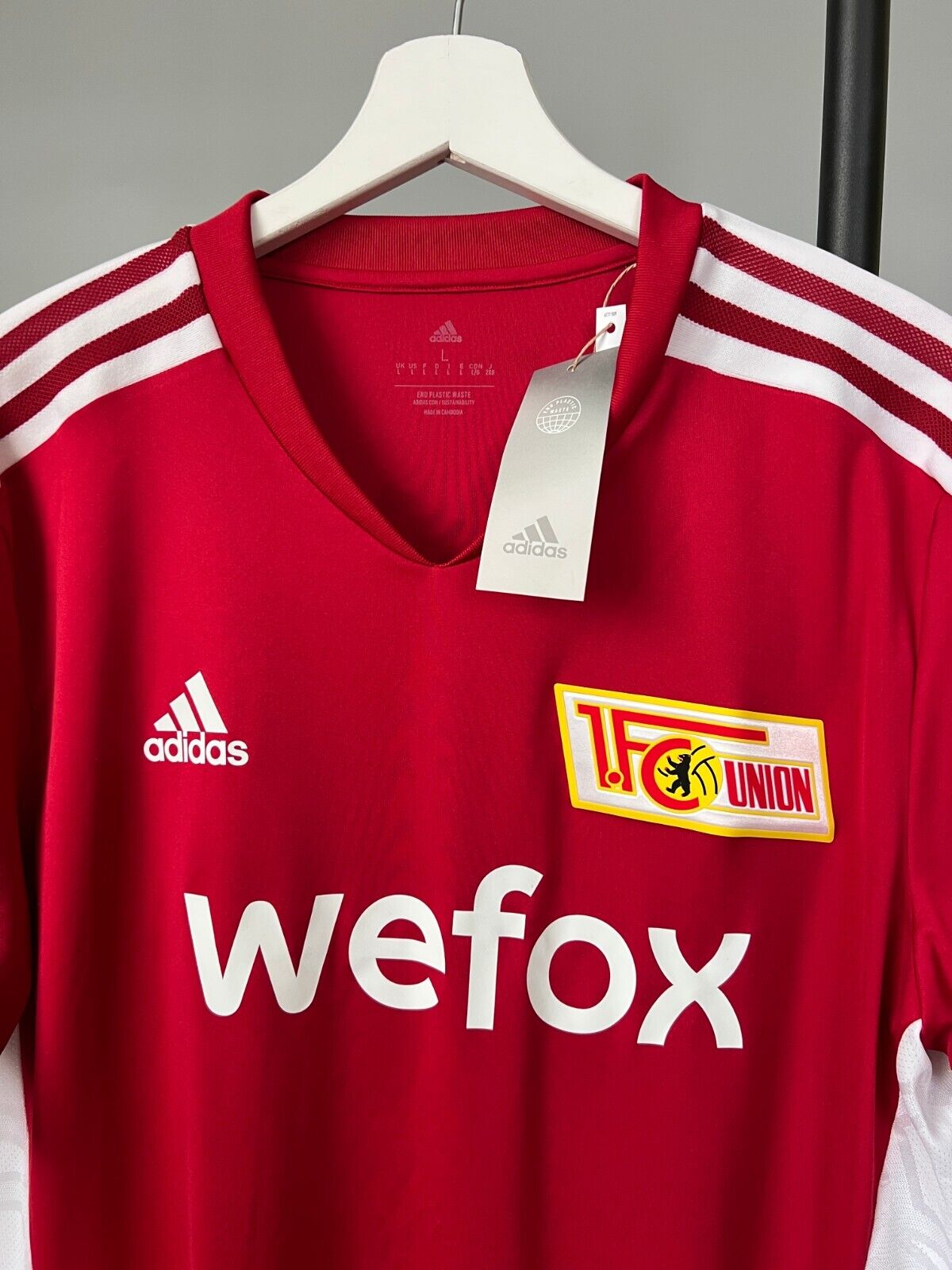 1. FC Union Berlin Jersey Training Soccer Football Shirt Adidas Mens Size L