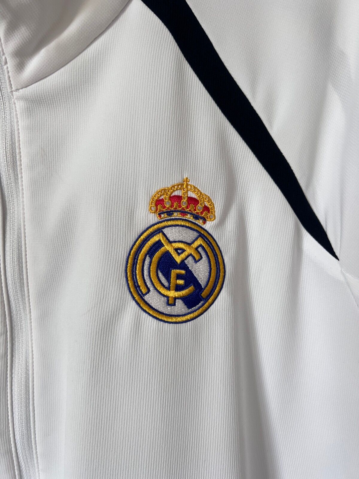Real Madrid Teamgeist Jacket 2006x2021 White Soccer Adidas HA2537 Mens Size 2XL