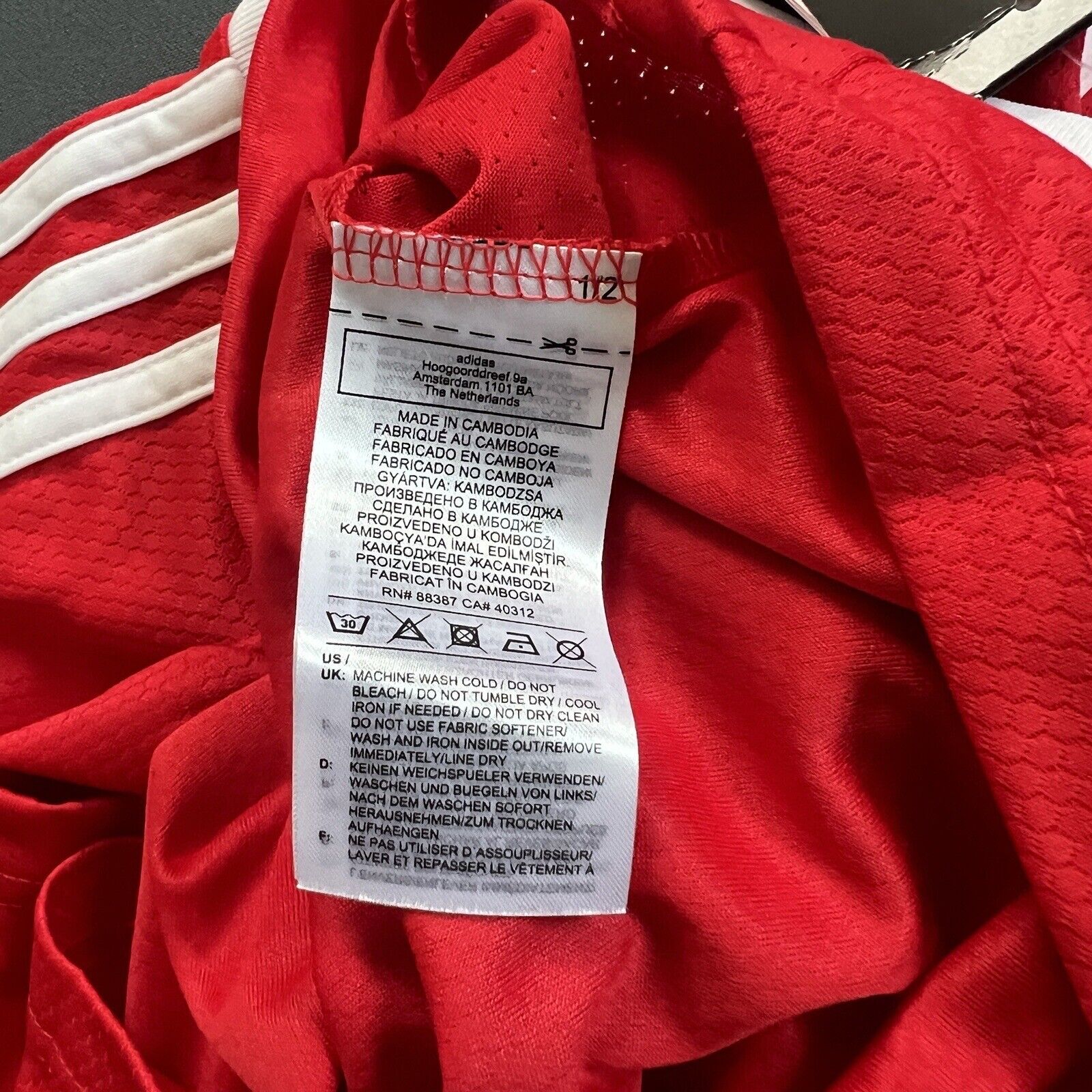 FC Union Berlin Jersey 2020 2021 Home Size L Boys Football Shirt Adidas