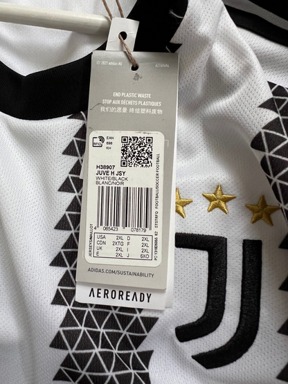 Juventus Jersey 2022-23 Home Soccer Shirt H38907 Adidas Mens Size 2XL