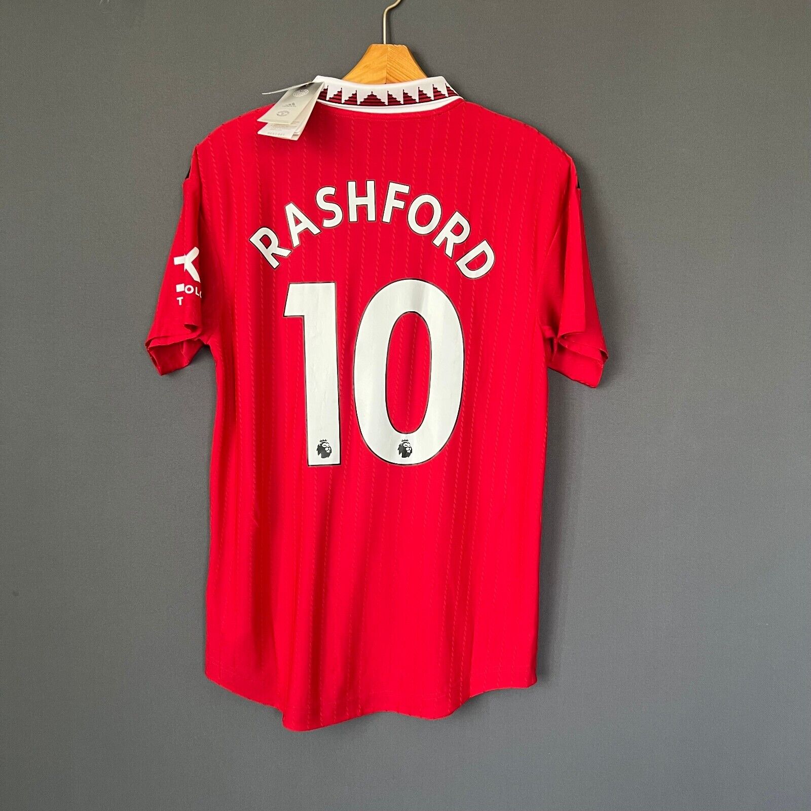 Rashford Manchester United Jersey 2023 Home Authentic Adidas Soccer Shirt Size M