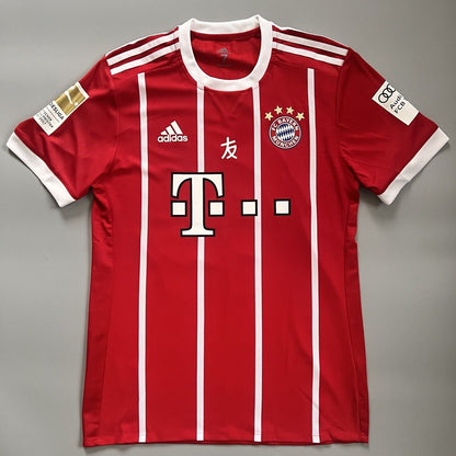 Bayern Munich Jersey 2017/18 Home Match Worn Mens Size 7 Football Shirt Adidas