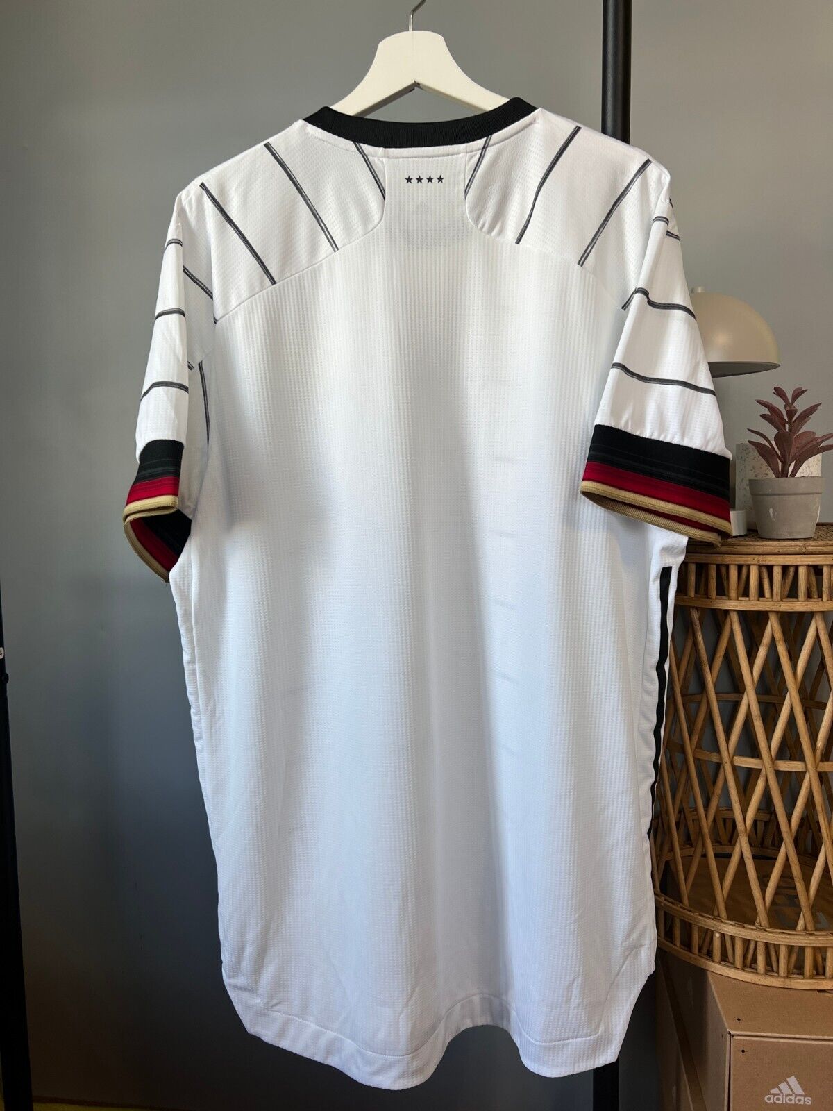 Germany Jersey 2020 Home Authentic Soccer Shirt Adidas EH6104 Mens Size XL