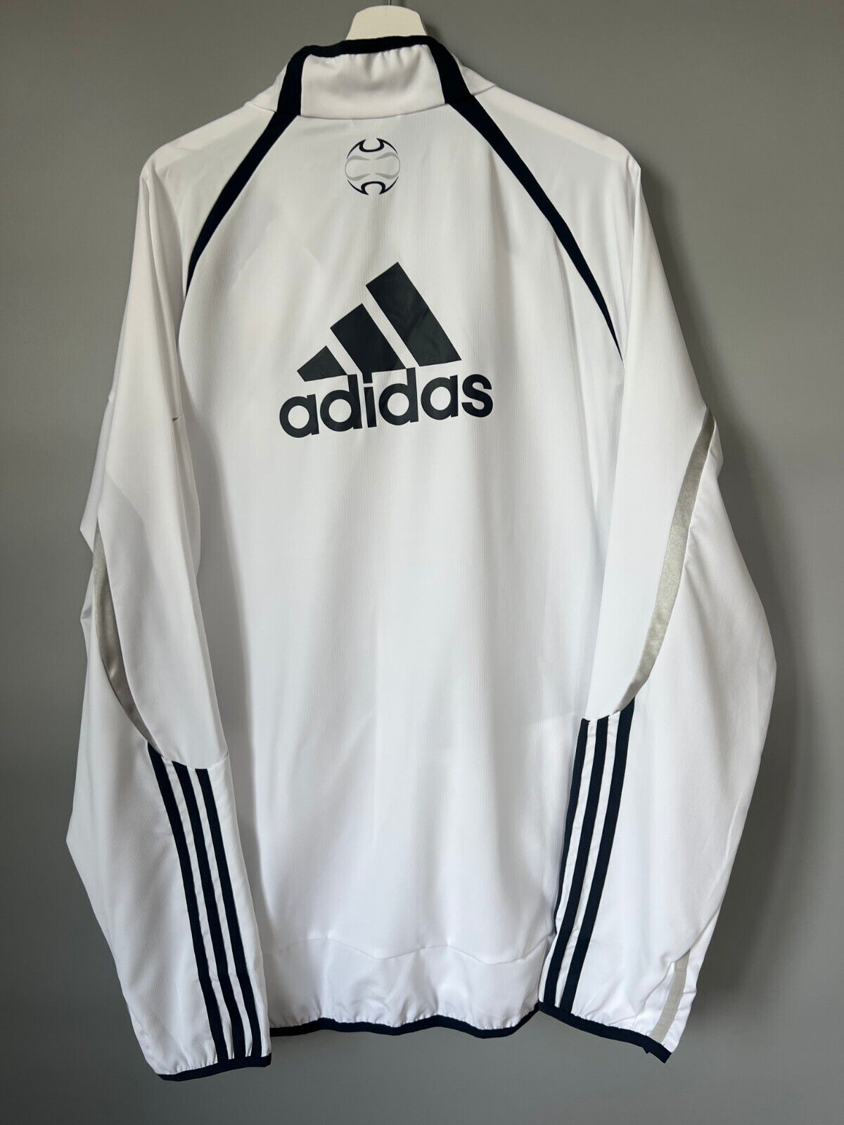 Real Madrid Teamgeist Jacket 2006x2021 White Soccer Adidas HA2537 Mens Size 2XL