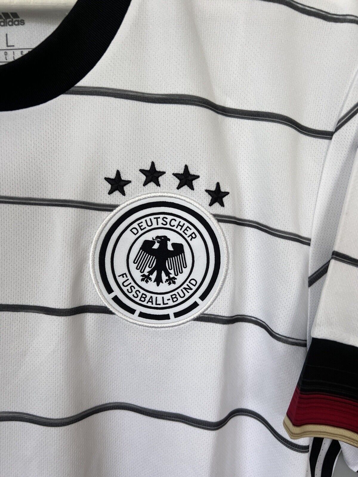 Germany Jersey 2020 Home Soccer Football Shirt Adidas EH6105 Mens Size L