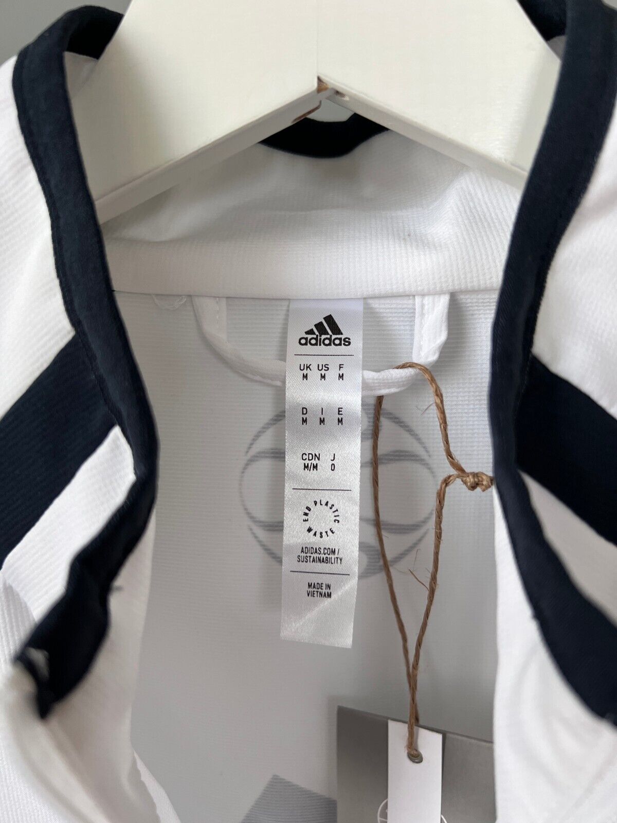 Real Madrid Teamgeist Jacket 2006 x 2021 White Soccer Adidas HA2537 Mens Size M
