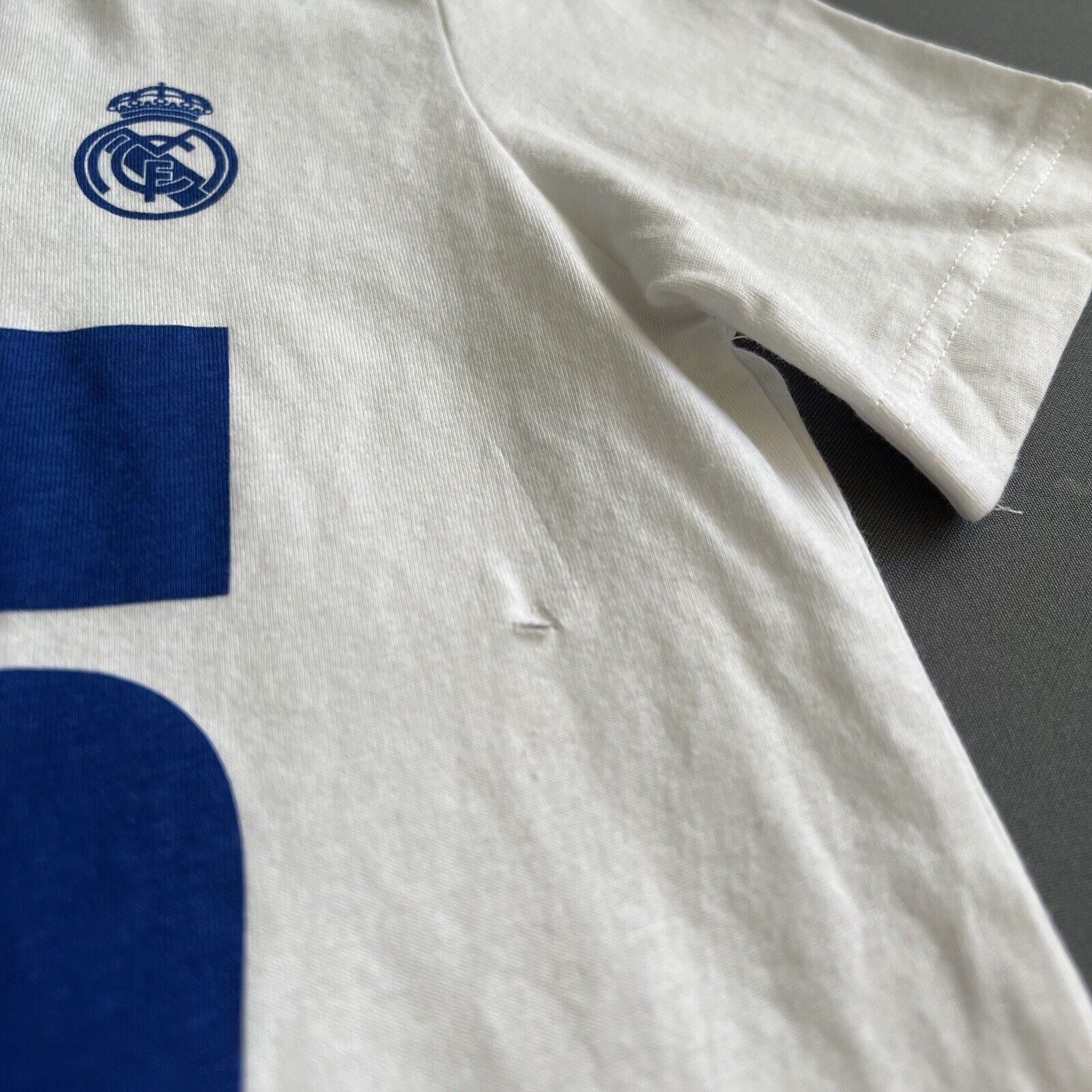 Real Madrid Jersey UCL Champions Size S 9-10Y Football Shirt Adidas