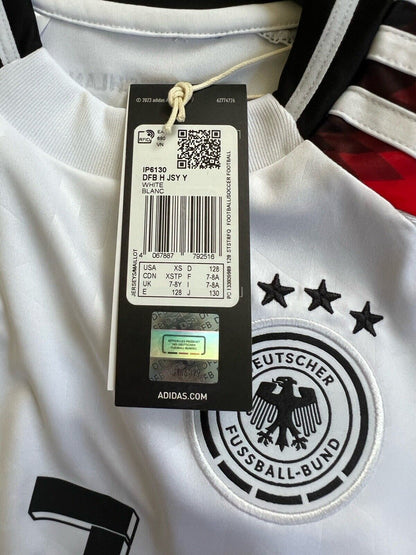 Germany Jersey 2024 Home Soccer Football Adidas DFB IP6130 Boys Size XS