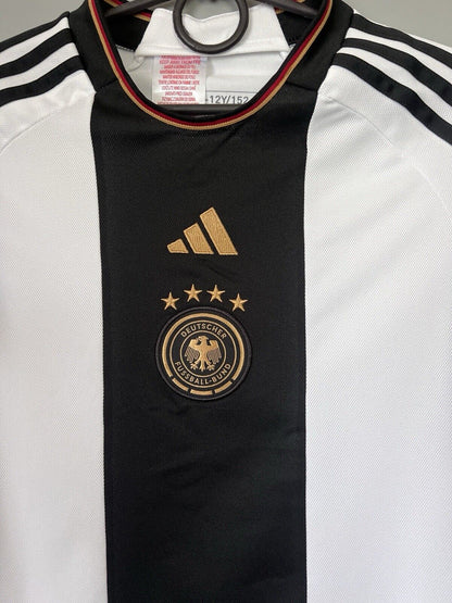Germany Jersey 2023 Home Soccer Football Shirt Adidas HF1467 Boys Size M
