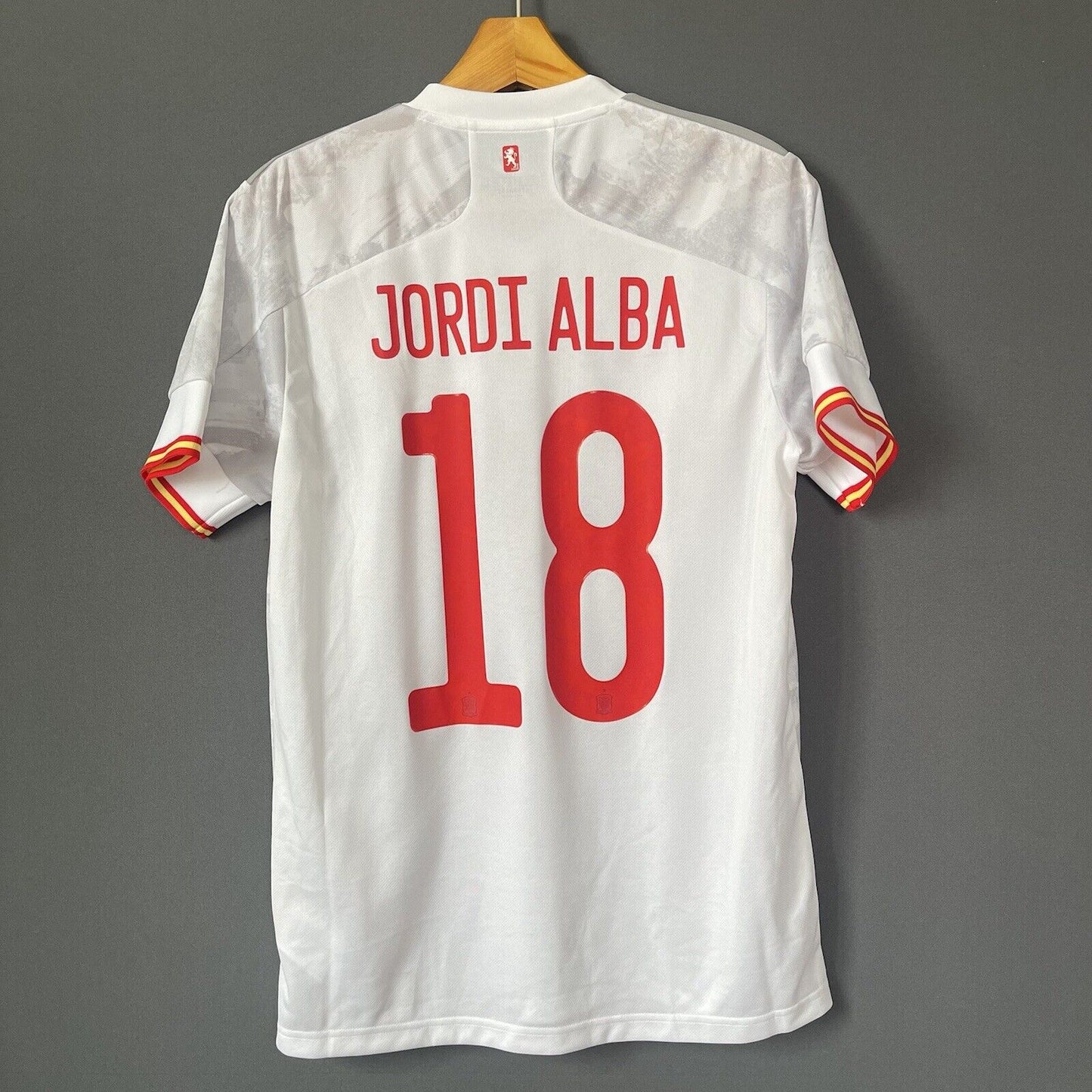 ALBA SPAIN TEAM JERSEY 2021 AWAY SIZE M FOOTBALL SOCCER SHIRT ADIDAS [EH6514]