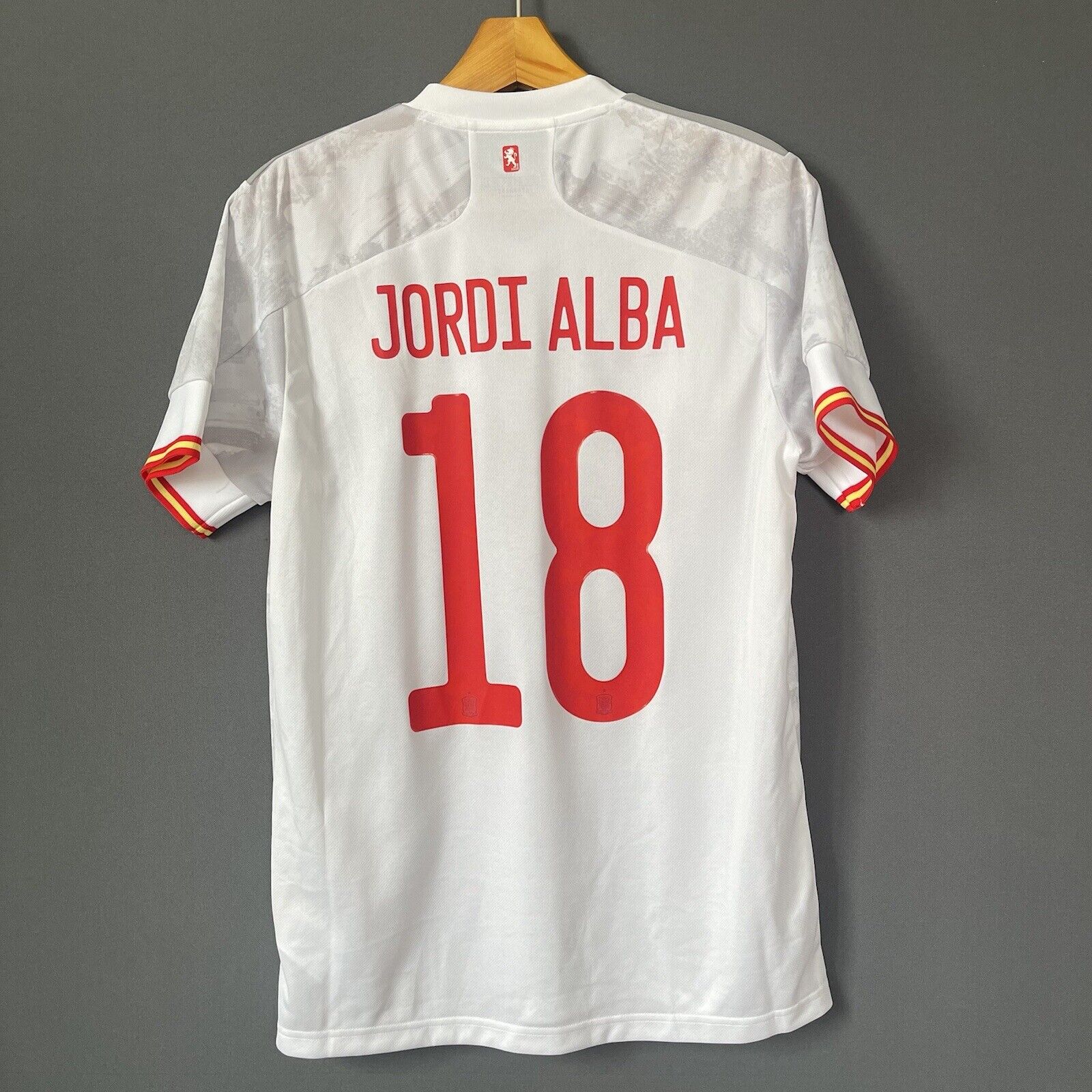 ALBA SPAIN TEAM JERSEY 2021 AWAY SIZE M FOOTBALL SOCCER SHIRT ADIDAS [EH6514]