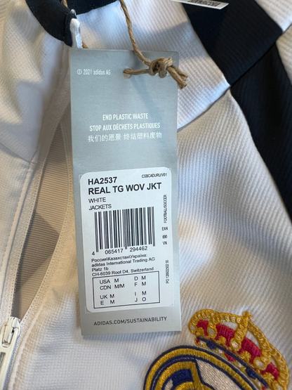 Real Madrid Teamgeist Jacket 2006 x 2021 White Soccer Adidas HA2537 Mens Size M