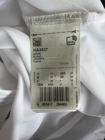 Real Madrid Teamgeist Jacket 2006x2021 White Soccer Adidas HA2537 Mens Size M