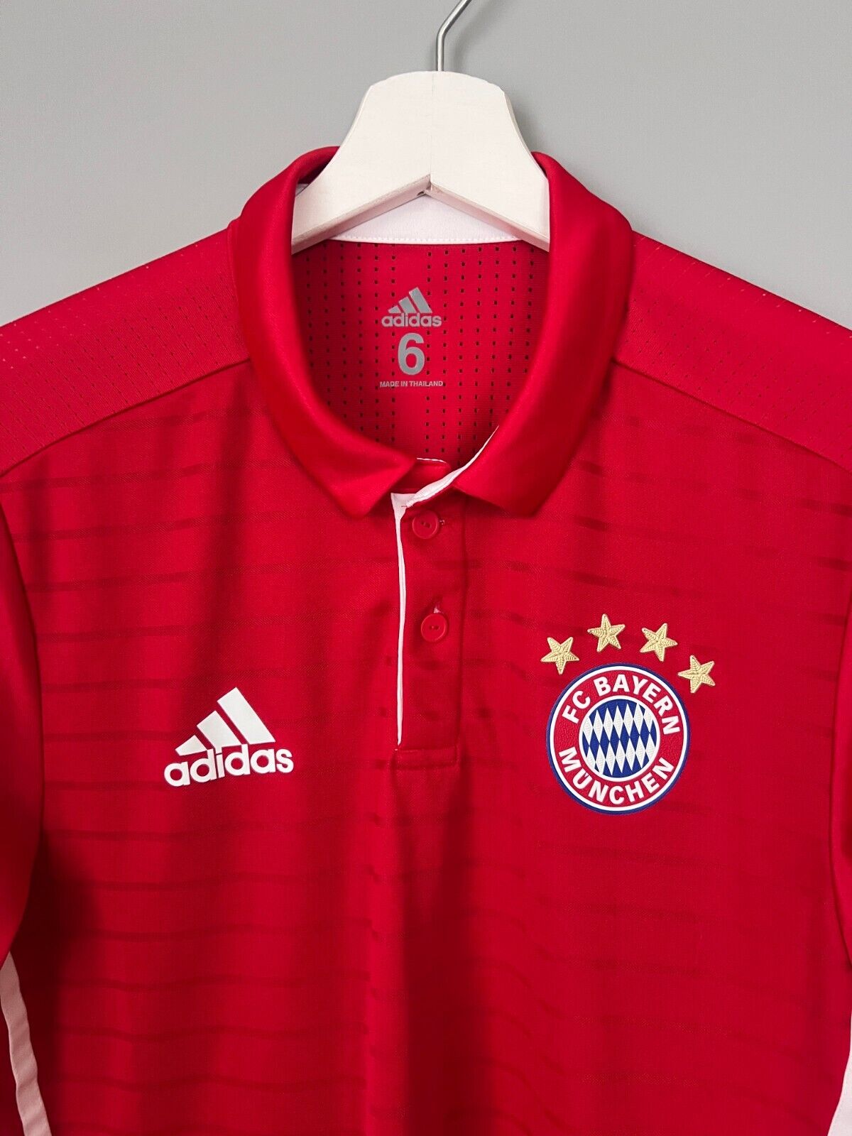 Bayern Munich Jersey 16/17 Home Player Issue Soccer  Football Shirt Adidas Sz 6