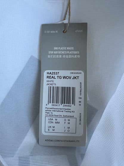 Real Madrid Teamgeist Jacket 2006 x 2021 White Soccer Adidas HA2537 Mens Size M