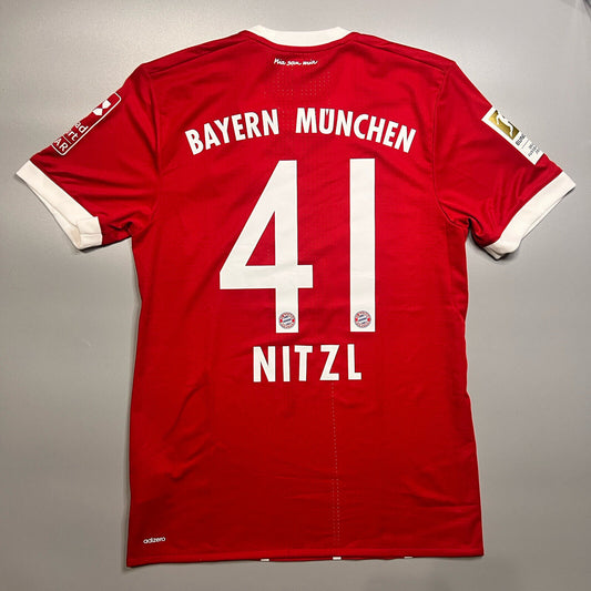 Bayern Munich Jersey 2017/18 Home Match Worn Mens Size 7 Football Shirt Adidas