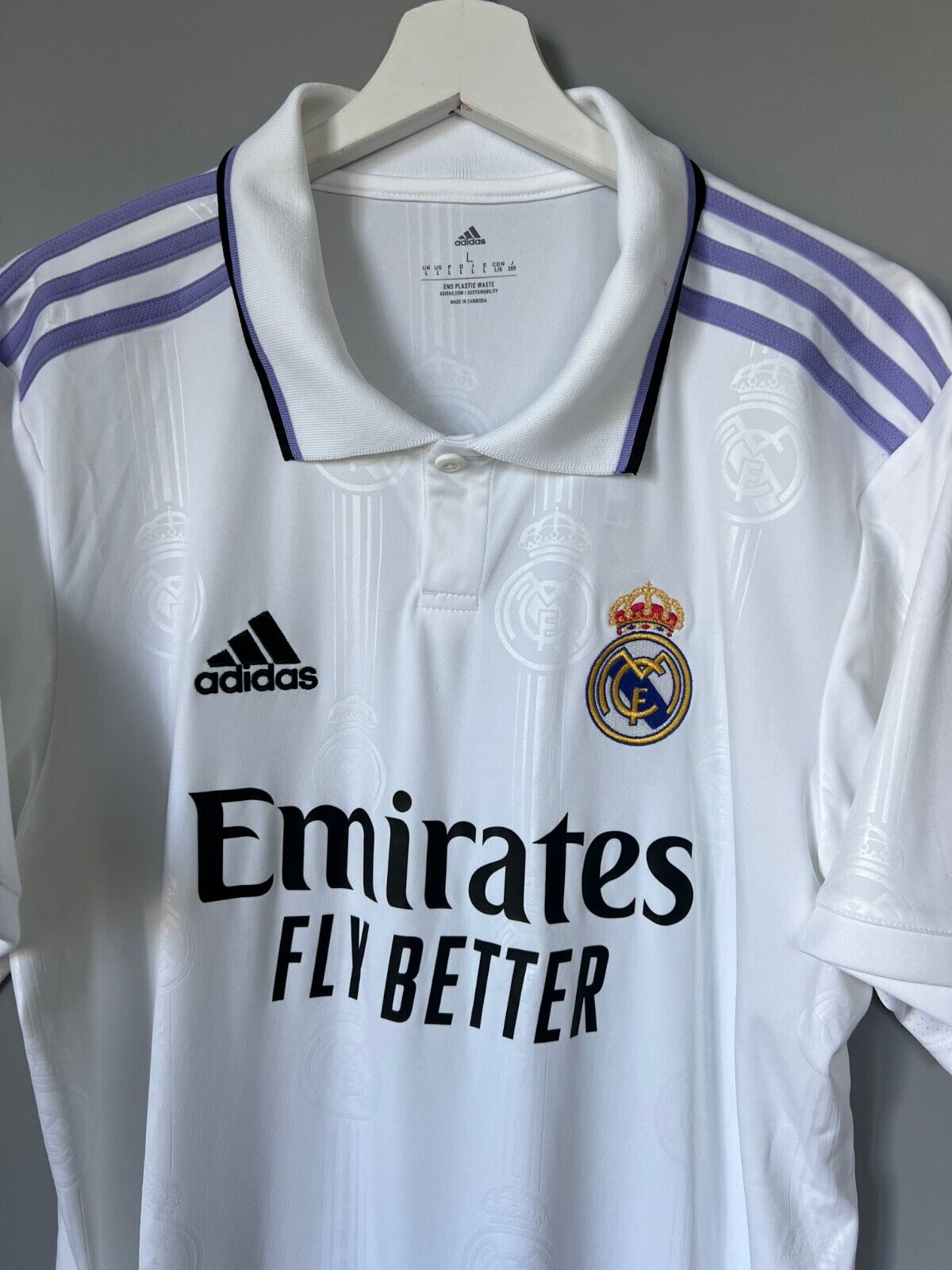 Real Madrid Jersey 22/23 Home Football Soccer Shirt HF0291 Adidas Mens Size L