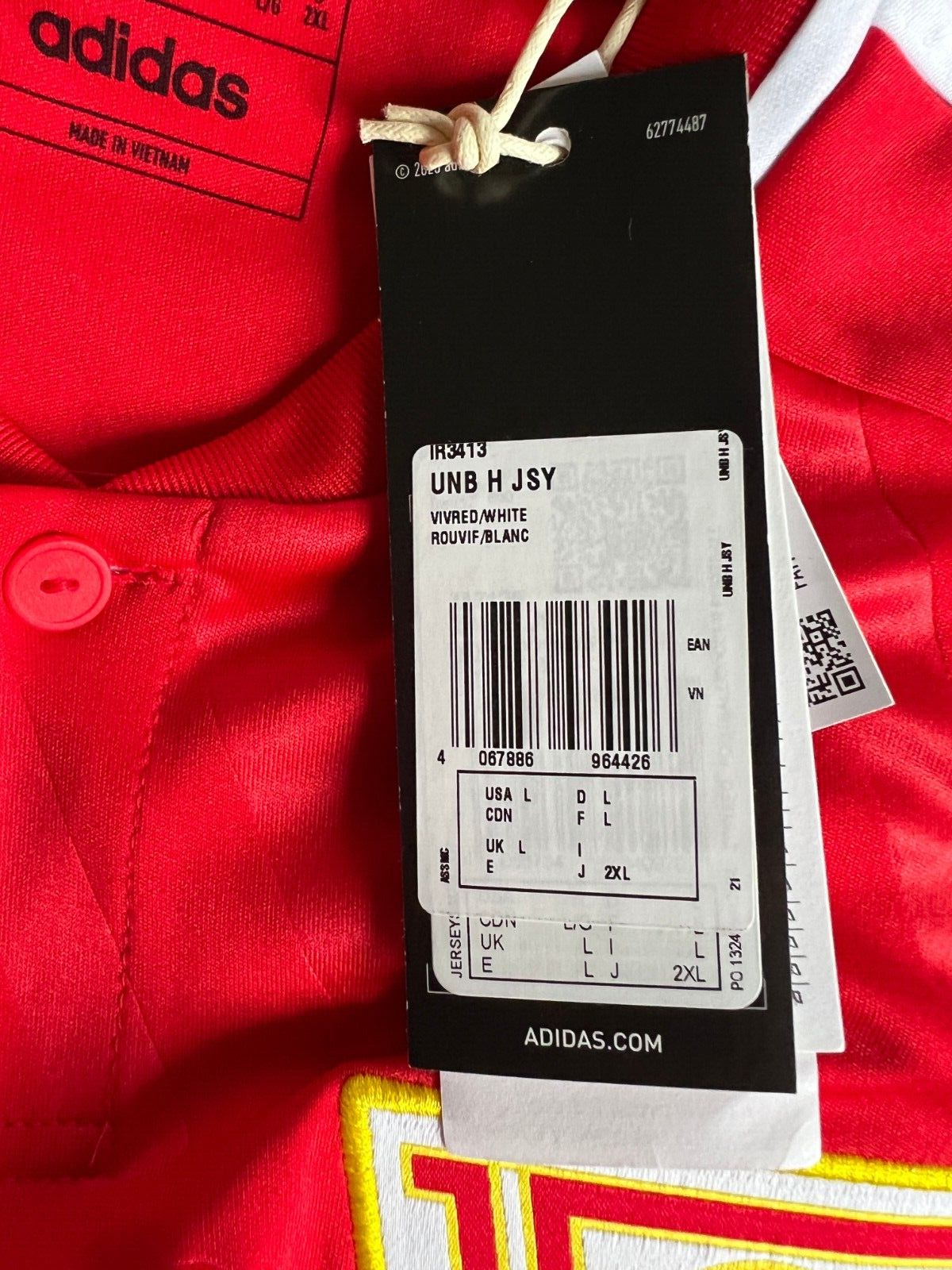 1. FC Union Berlin Jersey 23/24 Home Football Soccer Shirt Adidas Mens Size L