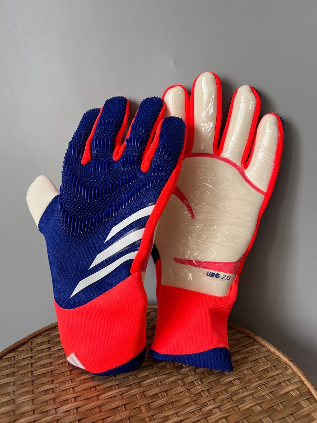 Adidas Predator PRO GL P Goalkeeper Gloves Lucid Blue IS7587 Mens Size 9