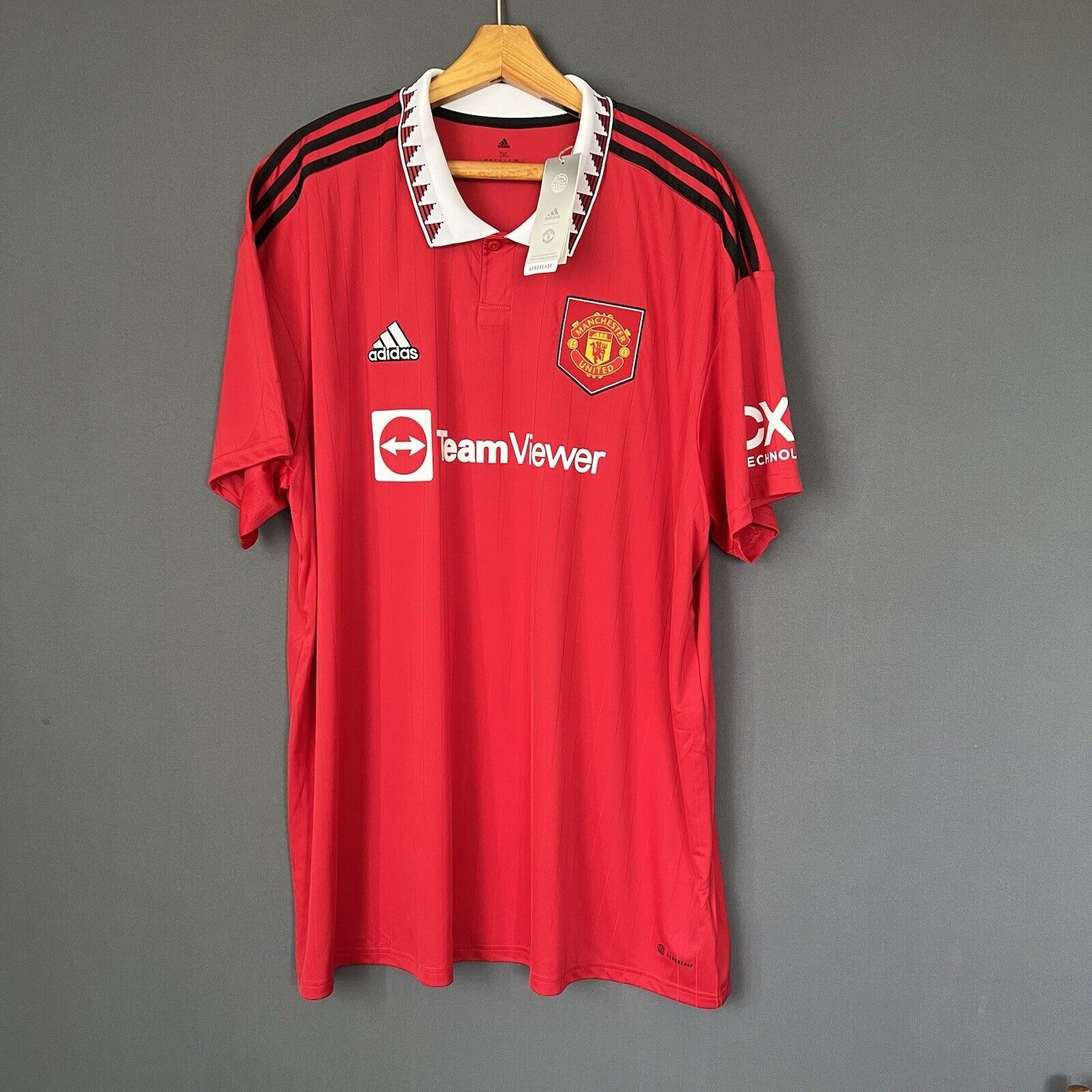 Elanga Manchester United Jersey 22-23 Home Mens Football Shirt Size 3XL Adidas