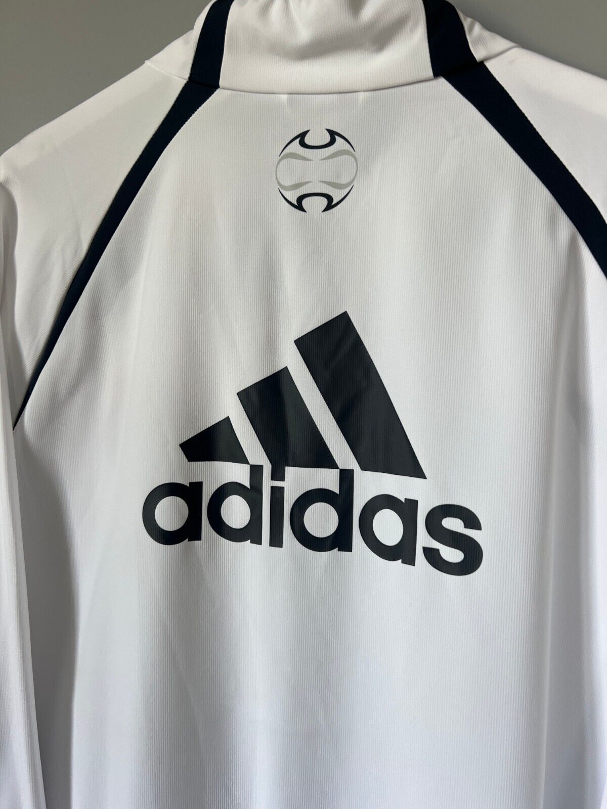 Real Madrid Teamgeist Jacket 2006x2021 White Soccer Adidas HA2537 Mens Size XXL