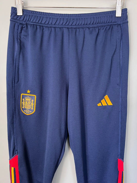 Spain Travel Pants 22/23 Blue Football Soccer Adidas HE8819 Mens Size S