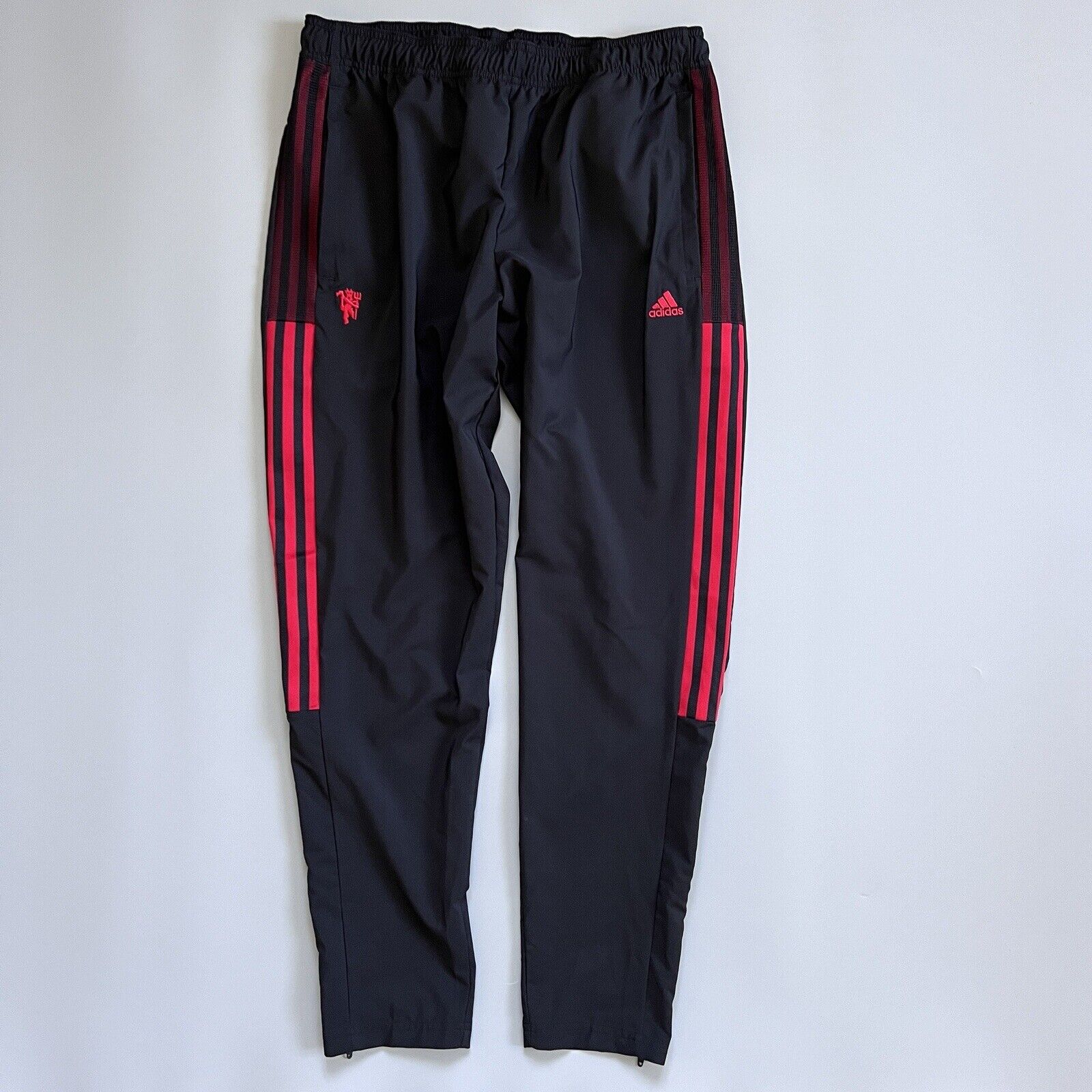 Manchester United Pants Woven Mens Soccer Football HG6041 Adidas Size L