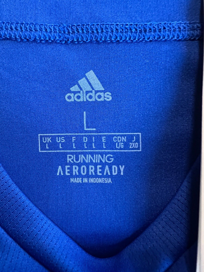 Adidas Mens Blue Running T-Shirt Size L Athletic Jersey GC9094