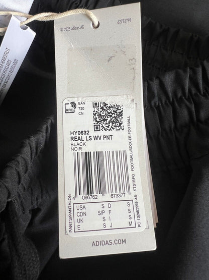 Real Madrid LFSTLR Woven Pants Black Football Soccer Adidas HY0632 Mens Size S