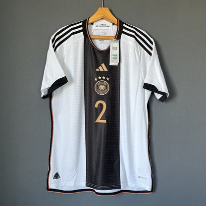 Rudiger Germany Jersey 2022 Home Authentic Large Mens Football Shirt Adidas